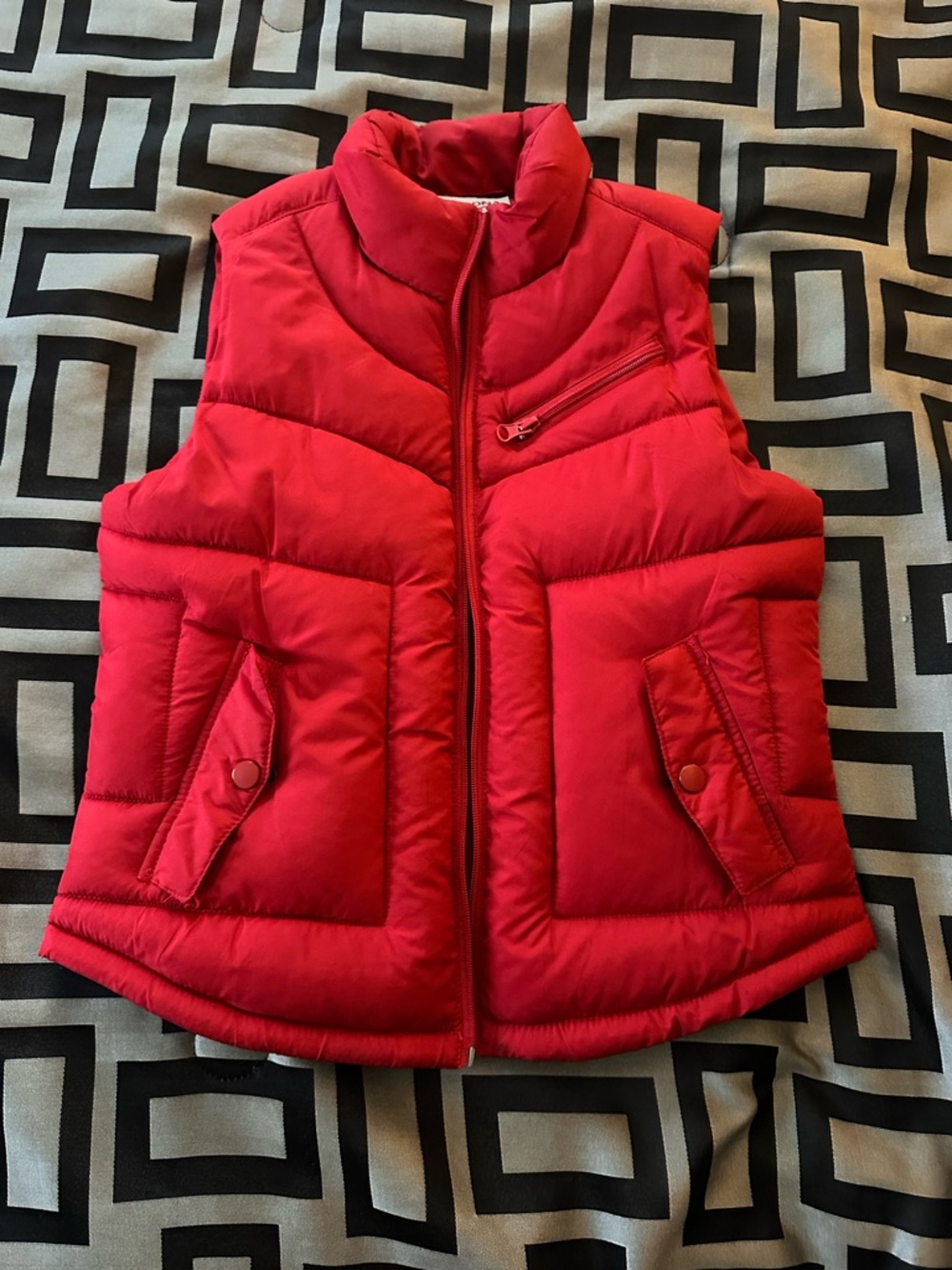 jcpenney Red Quilted Puffer Vest